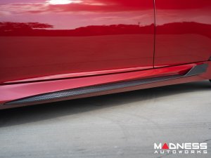 Alfa Romeo Giulia Quadrifoglio GTAm Style Side Skirts - Carbon Fiber